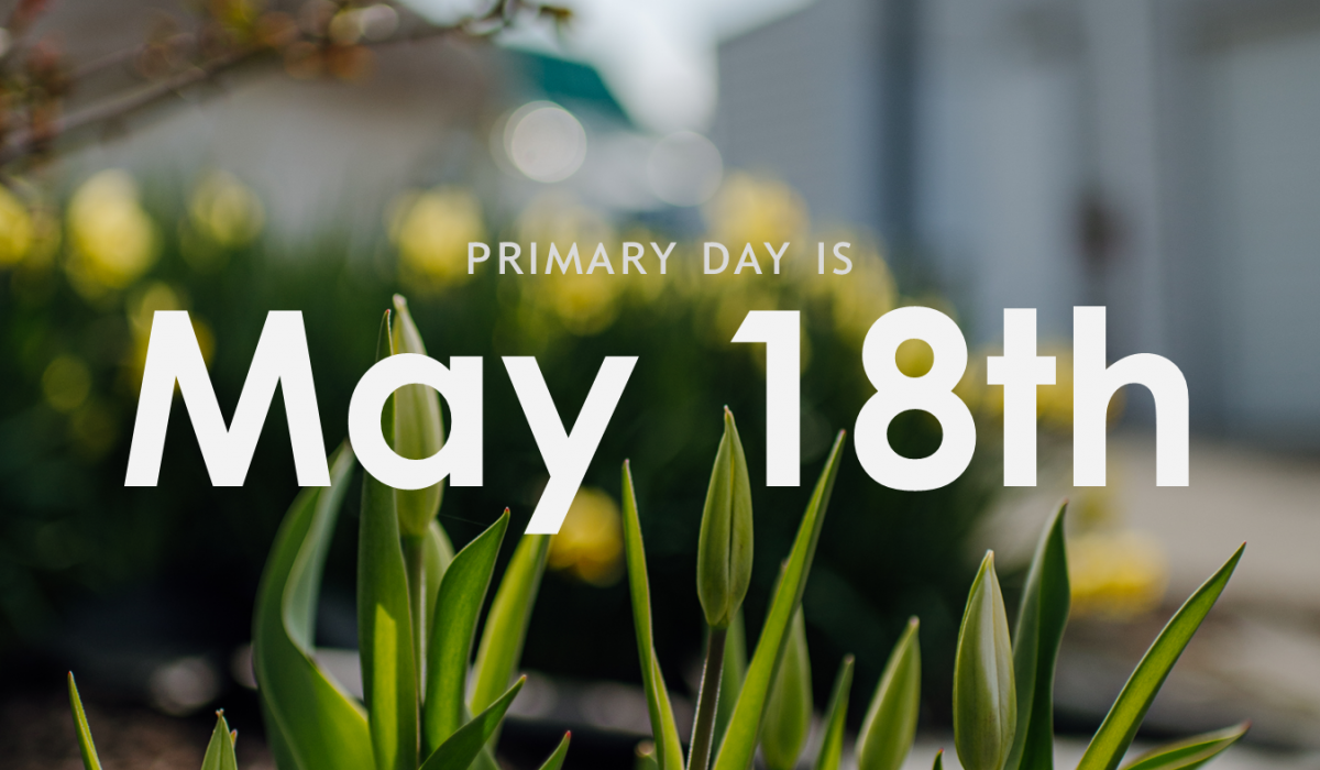 Primary Day is May 18th